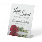 Love is Sweet Take a Treat Elegant Red Rose