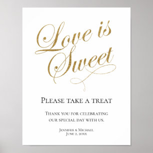 Love is Sweet, Take a Treat Favour Display Poster