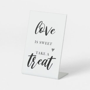 “Love Is Sweet, Take a Treat” Wedding Favor Sign