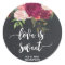 love is sweet wedding bridal favour sticker