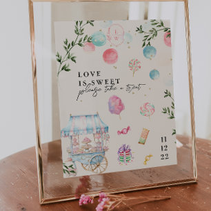 Love Is Sweet Wedding Dessert Sign