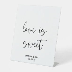 Love Is Sweet Wedding Favor Sign – Wedding Table