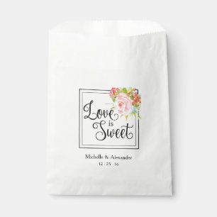 Love is Sweet - Wedding Favour Bag, Shower Treats Favour Bags