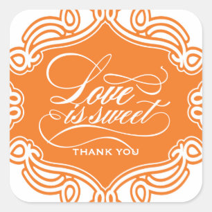 Love is Sweet Wedding Favour Stickers