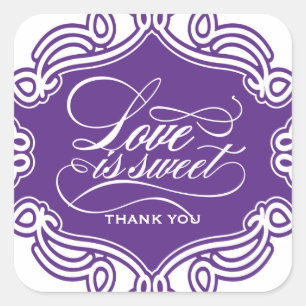 Love is Sweet Wedding Favour Stickers