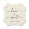 Love is Sweet Wedding Gift Tag, Favour Tag