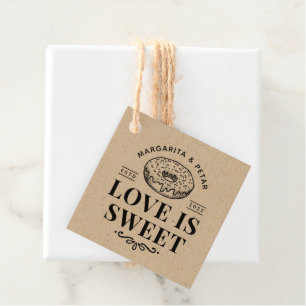 Love is Sweet Wedding Gift Tags