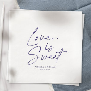Love is Sweet Wedding Napkin