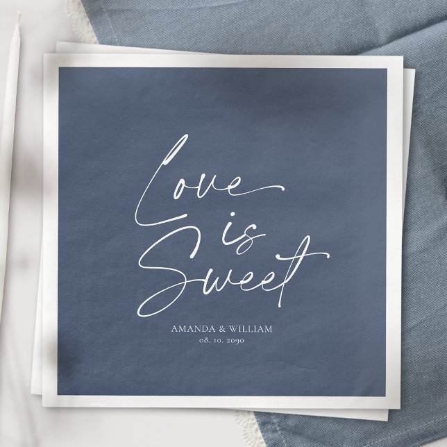 Love is Sweet Wedding Napkin (Creator Uploaded)