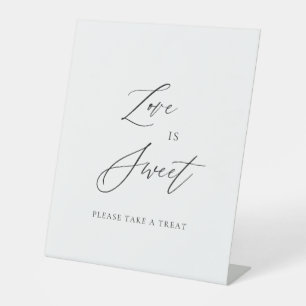 Love Is Sweet Wedding Sign   Dessert Table Top