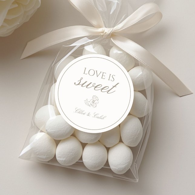 'Love is sweet' Wedding Sticker (Creator Uploaded)