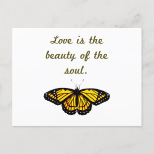 Love Is The Beauty Of The Soul Postcard