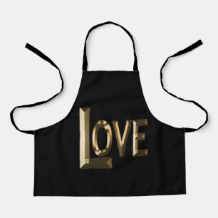 Love Is The Golden Word, Kids Full Print Apron