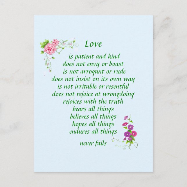 Love is The Greatest Postcard (Front)