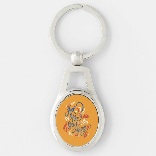 Love is the only thing key ring (Front)