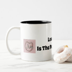 Love Is The Power Of It All Two-Tone Coffee Mug