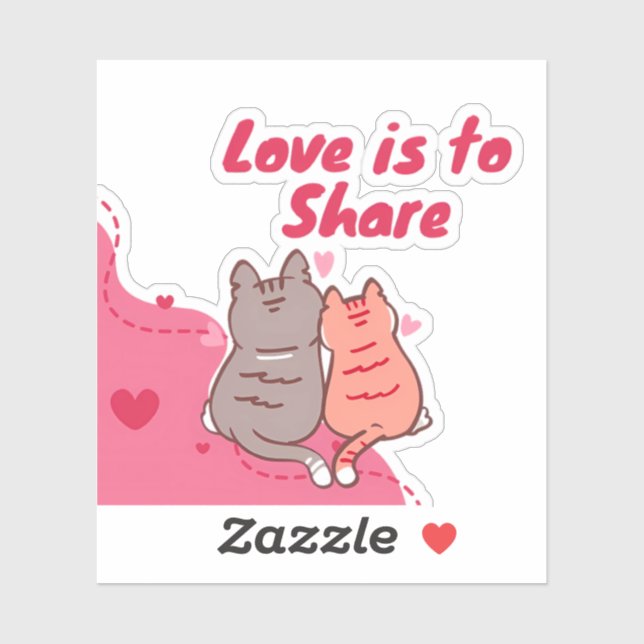  Love Is to Share Cute Cats  (Sheet)