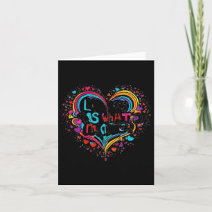 Love Is What S - Inspirational Quote Design Sticke Card