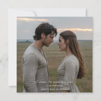 Love is when two souls recognize each other card