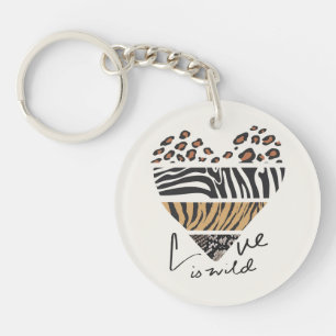 Love is Wild Key Ring