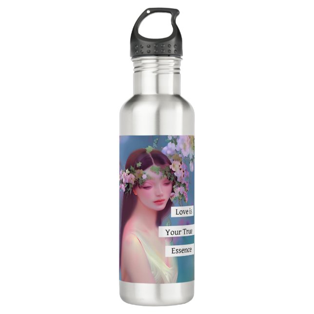 Love is Your True Essence | Fairy Like Angelic  710 Ml Water Bottle (Front)