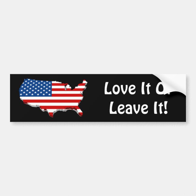 Love It America Bumper Sticker (Front)