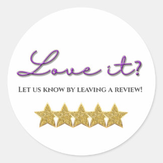 Love it five stars review sticker