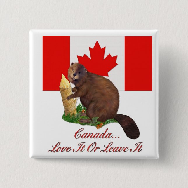 Love It or Leave It 15 Cm Square Badge (Front)