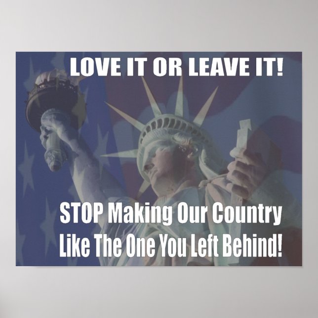Love It Or Leave It Poster (Front)