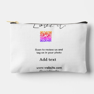 Love it scan QR review social media share photo na Accessory Pouch