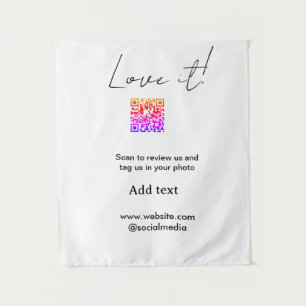 Love it scan QR review social media share photo na Tapestry