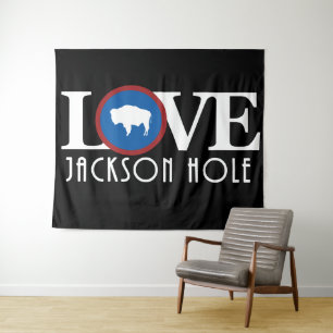 LOVE Jackson Hole Wyoming Tapestry