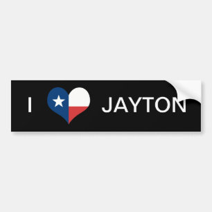 LOVE JAYTON BUMPER STICKER