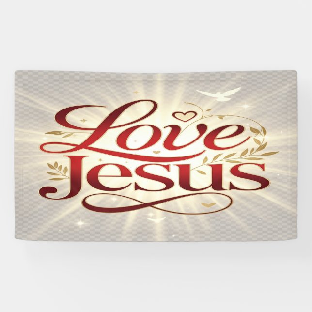 Love Jesus Banner (Horizontal)