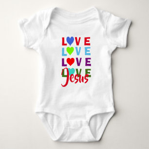 Love Jesus  Infant Creeper bodysuit