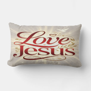 Love Jesus Lumbar Cushion