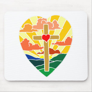 Love Jesus Mouse Pad