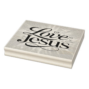 Love Jesus Rubber Stamp