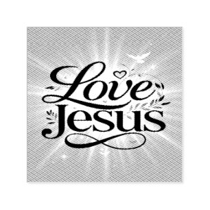 Love Jesus Self-inking Stamp