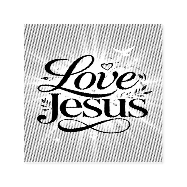 Love Jesus Self-inking Stamp (Design)