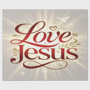 Love Jesus Wrapping Paper