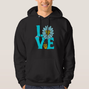 Love Jewish Daisy Hanukkah Pajamas Chanukah PJs Wo Hoodie