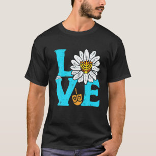 Love Jewish Daisy Hanukkah Pyjamas Chanukah PJs T-Shirt