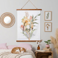 Love-John 3:16 orange floral 