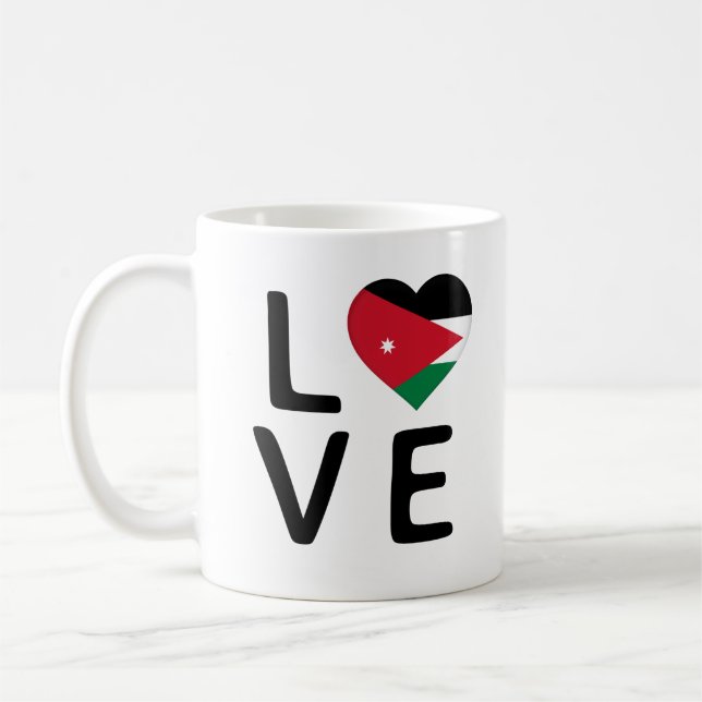 Love - Jordan Flag Coffee Mug (Left)