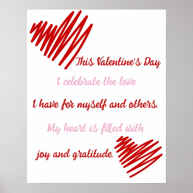 Love Joy And Gratitude Poster (Front)
