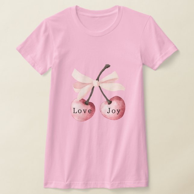 Love Joy Cherries T-Shirt (Laydown)