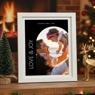 Love & Joy Cozy 1 Family photo  Christmas Card