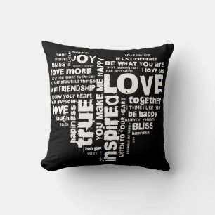 Love Joy Inspiration Words Valentine’s day Cushion