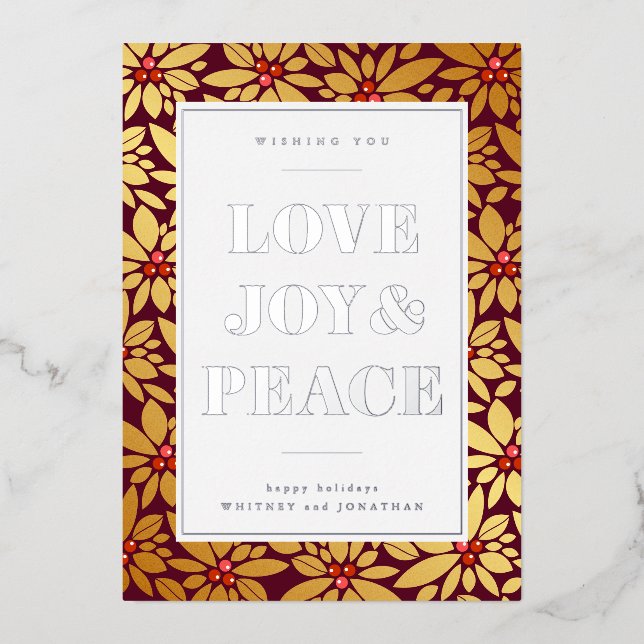LOVE JOY & PEACE | Add Your Photo (Front)